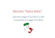 Decreto “Salva Italia”