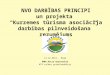 NVO DARBĪBAS PRINCIPI un projekta  “Kurzemes tūrisma asociācija darbības pilnveidošana” rezumējums