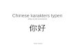 Chinese karakters typen uitleg via wat screenshots