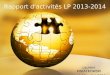 Rapport d'activités LP 2013-2014
