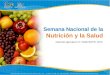 Semana Nacional de la Nutrición y la Salud