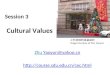 Session 3   Cultural Values