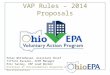 VAP Rules – 2014 Proposals