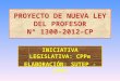 PROYECTO DE NUEVA LEY DEL PROFESOR Nº 1300-2012-CP