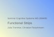 Seminar Cognitive Systeme WS 2004/05 Functional Strips Julia Trommer, Christian Fleischmann