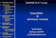 MASTER GI 2 ème  année VoiceXML & serveurs vocaux 2003/2004 Jérôme LAFON j.lafon@laposte