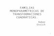 FAMILIAS MONOPARAMÉTRICAS DE TRANSFORMACIONES CUADRÁTICAS