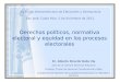 Derechos políticos, normativa electoral y equidad en los procesos electorales