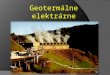 Geotermálne elektrárne