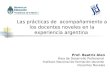 Las prácticas de  acompañamiento a los docentes noveles en la experiencia argentina
