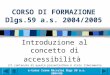 CORSO DI FORMAZIONE Dlgs.59 a.s. 2004/2005