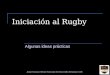 Iniciación al Rugby