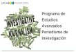 Programa de Estudios Avanzados Periodismo de Investigación
