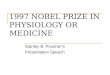 1997 NOBEL PRIZE IN PHYSIOLOGY OR MEDICINE