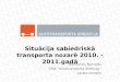 Situācija sabiedriskā transporta nozarē 2010. -2011.gadā