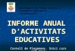 INFORME ANUAL  D’ACTIVITATS EDUCATIVES