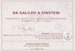 DA GALILEO A EINSTEIN Esperienze di comunicazione della fisica e dell’astronomia