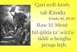 Qari  mill-ktieb  tal-Eżodu               Eżodu 34, 29-35 Raw lil Mos è