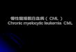 慢性髓细胞白血病（ CML ） Chronic myelocytic leukemia  CML