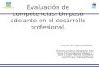 Evaluación de competencias: Un paso adelante en el desarrollo profesional