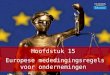 Hoofdstuk 15  Europese mededingingsregels voor ondernemingen