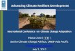 Advancing Climate Resilient Development