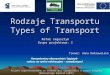 Rodzaje Transportu Types  of Transport