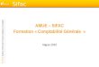 AMUE – SIFAC Formation « Comptabilité Générale  »
