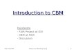 Introduction to CBM