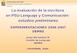 Universidad de Chile Vicerrectoría de Asuntos Académicos DEMRE