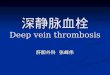 深静脉血栓 Deep vein thrombosis