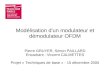 Modélisation d'un modulateur et démodulateur OFDM