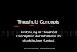 Threshold Concepts