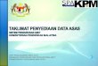 TAKLIMAT PENYEDIAAN DATA ASAS SISTEM  PENGURUSAN  ASET KEMENTERIAN  PENDIDIKAN MALAYSIA