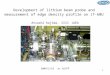 Development of lithium beam probe and  measurement of edge density profile on JT-60U