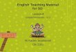 English Teaching Material for SD
