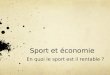 Sport et économie