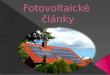 Fotovoltaické   články