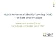 Norsk Kommunalteknisk Forening (NKF) – en kort presentasjon