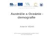 Austrálie a Oceánie - demografie