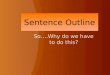 Sentence Outline