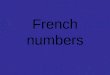 French numbers