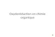 Oxydoréduction en chimie organique