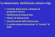 La democrazia. Definizioni, misure e tipi