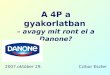 A 4P a gyakorlatban – avagy mit ront el a Danone?
