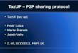 TazUP – P2P sharing protocol