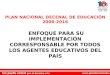 PLAN NACIONAL DECENAL DE EDUCACIÓN 2006-2016