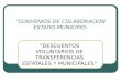 “CONVENIOS DE COLABORACION ESTADO-MUNICIPIO: