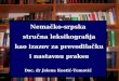 Nemačko-srpska  stručna leksikografija  kao izazov za prevodilačku  i nastavnu praksu