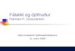 F átækt og ójöfnuður Hannes H. Gissurarson
